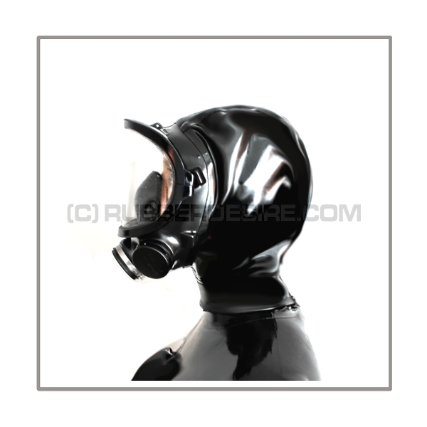 Deluxe gasmask-zipper-hood HR-FZ with panoramic-view - model Fernez Willson